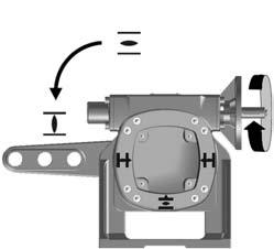 La segunda letra indica el sentido de giro en la salida (vista a la tapa de la carcasa) con el eje de entrada girando en sentido horario.