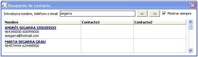 Gestión de contactos Desde una única ventana podremos gestionar todos los datos de un contacto. Accederemos a: Datos del contacto.