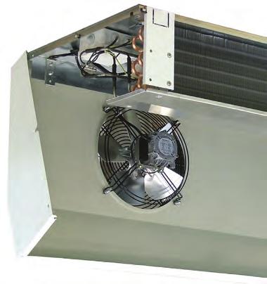 Ventilación SUPER La gama MH está equipada con motoventiladores helicoidales cableados de fábrica: MARKET Ø 300 mm: 230V/50-60 Hz, monofásico, IP42, clase B.