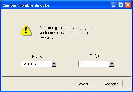 SPOT-ON 67 PARA CAMBIAR EL ORDEN DE PRIORIDAD DE LOS COLORES 1 Para cambiar el orden de un grupo de colores completo, seleccione el grupo de colores que desee.