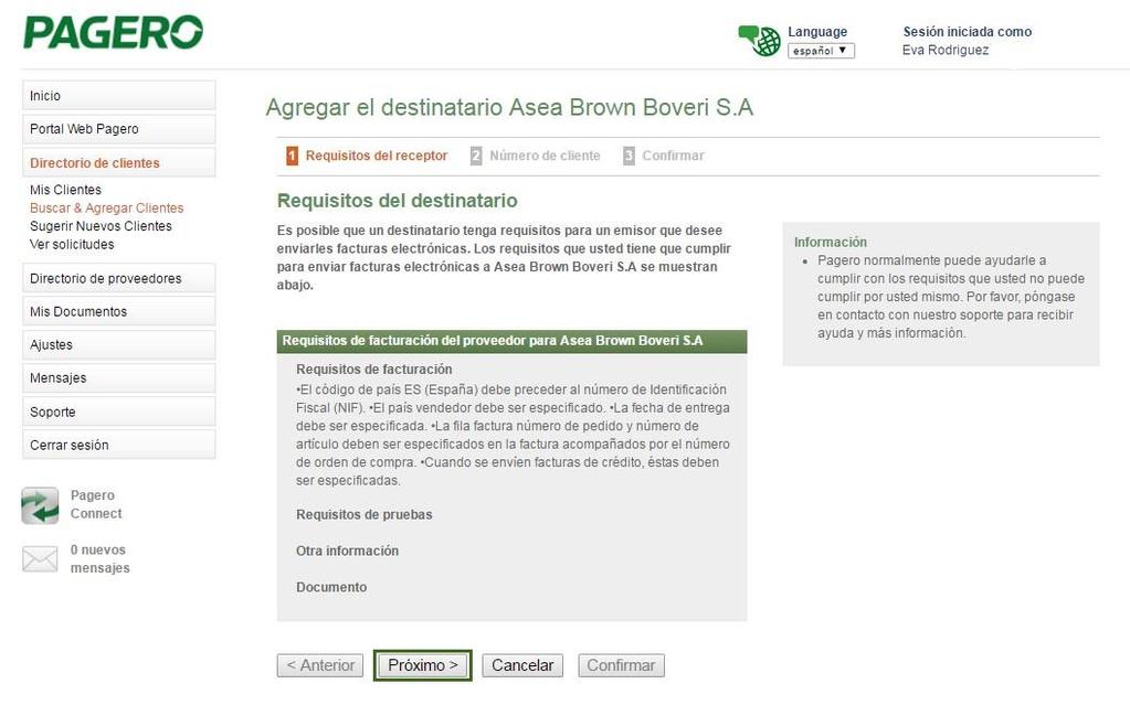 Busque Asea Brown Boveri y añádelos haciendo clic en Agregar. Si Ud.