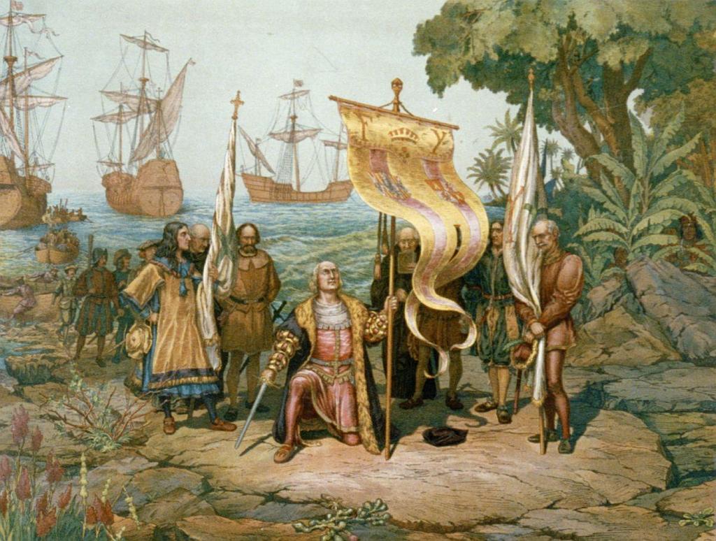 2.2. Los cuatro viajes colombinos La primera expedición de Colón salió del puerto de Palos en agosto de 1492.