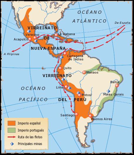 4.2. La organización de los territorios conquistados Los nuevos territorios americanos quedaron incorporados a la Corona de Castilla: Se introdujo la