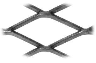 Metal Desplegado El es una malla metálica formada de una sola pieza de chapa, con aberturas uniformes en forma de rombos.