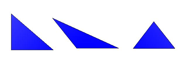 Según la medida de sus ángulos los triángulos pueden ser: Rectángulos: tienen un ángulo de 90º