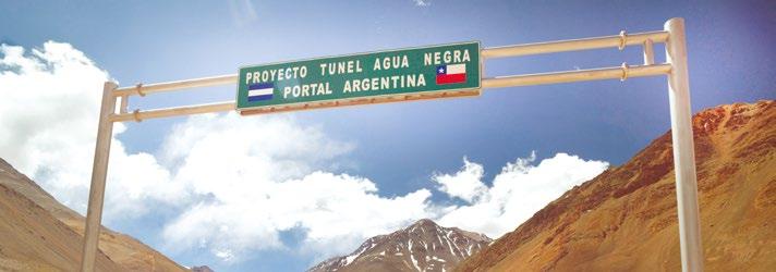 COSIPLAN 2016 Informe de Actividades Túnel Binacional Agua Negra El Túnel es uno de los proyectos de infraestructura más importantes en desarrollo en Suramérica.
