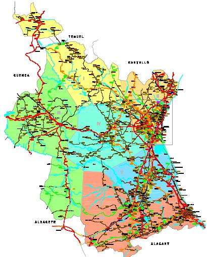 Red vertebradora de conexión entre municipios Organizada por