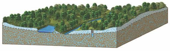 Uso intensivo de acuíferos Situación inicial Humeda l Arroyo Nivel freático Situación de