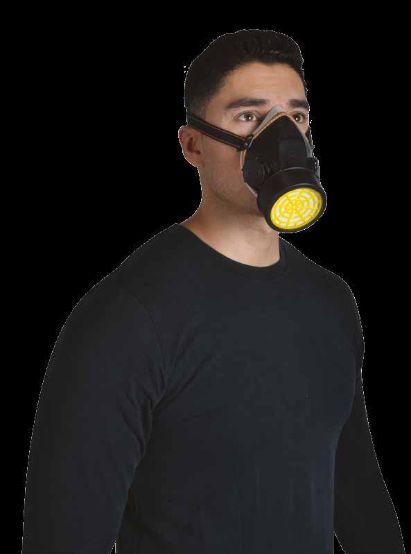 Protección respiratoria HY-4100 Respirador media cara con 1 cartucho contra