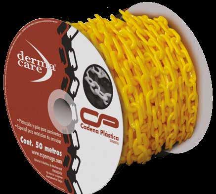 SE-CADENA / Amarilla Empaque: 4 piezas por caja SE-CADENA-R / Roja SE-REF-BR Cinta reflejante Material pvc.