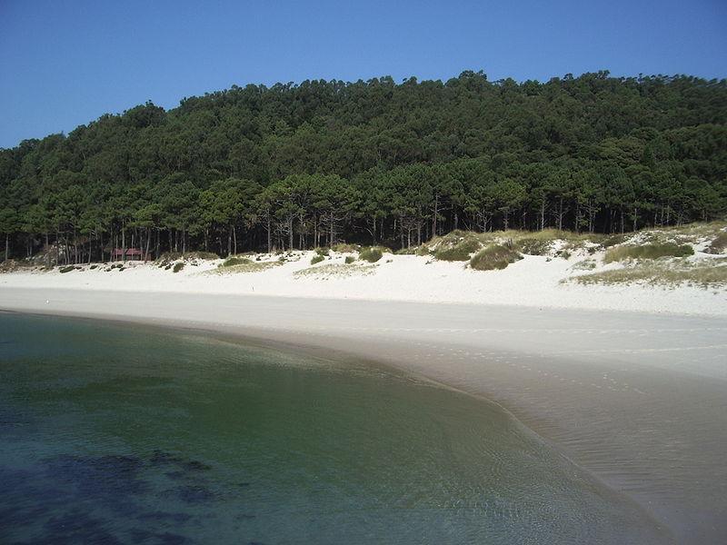 Playa de Rodas en las Cíes:"la playa más