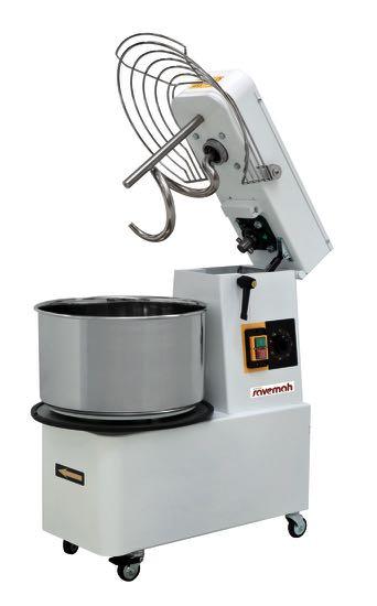 80 805 La amasadora con sistema a espiral es la máquina ideal para pizzerías, confiterías, panaderías y familias.