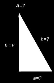 Si utilizs l función seno y se tom de referenci el ángulo A, otendrás: A prtir de l función: sen( = sen( = 4 65 4 65 A = sen 1 = sen 65 4 1 (0.4961) = 9.