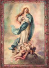 Inmaculada Concepción de Aranjuez (siguiendo modelos de Murillo). Óleo sobre lienzo.
