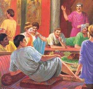 CÓMO COMÍAN LOS ROMANOS? El romano tenía tres comidas al día: - ientaculum, especie de almuerzo, con bizcochos de vino, pan, queso o pan.