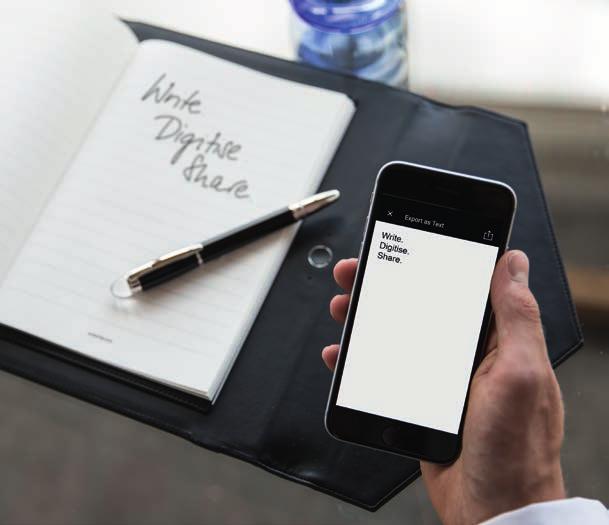 Montblanc Augmented Paper le permite escribir en papel y también acceder a sus notas a mano a través de su dispositivo móvil. Empiece por una hoja. Y luego siga donde quiera.