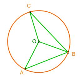 Ejercicios 1 Resolver los siguientes ejercicios. 1. En la circunferencia de centro O, el ABO mide 3 y el OCB mide 16.