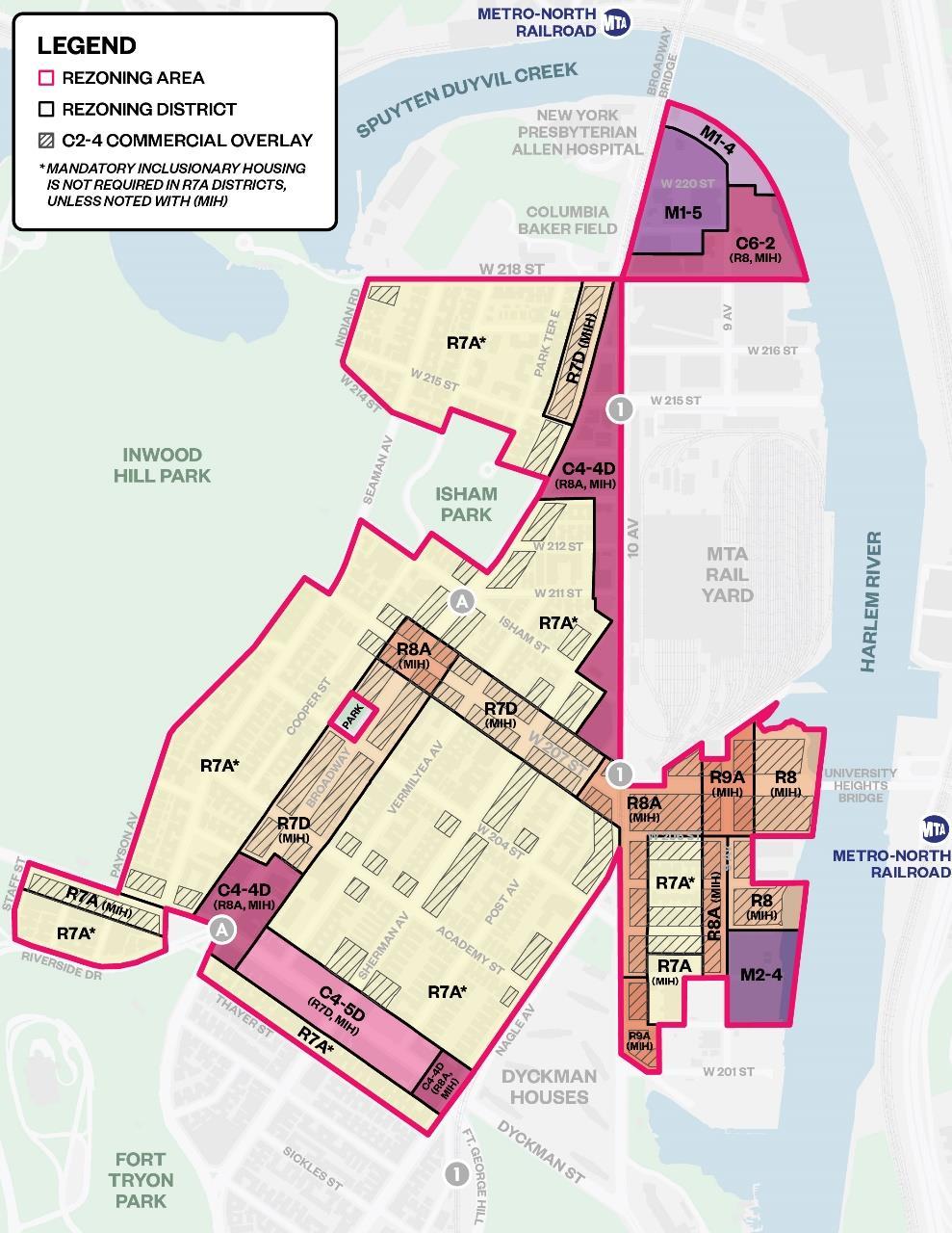PROPOSED ACTIONS ACCIONES PROPUESTAS Zoning map amendment to: Rezone portions of existing manufacturing, commercial and residential districts Rezone portions of existing commercial overlays and