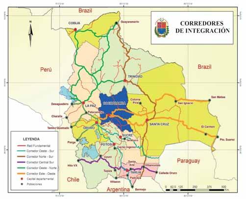 GOBIERNO AUTÓNOMO DEPARTAMENTAL DE COCHABAMBA Corazón de la Integración de los Pueblos de América Cochabamba forma parte del Corredor de Integración Este Oeste que es una de las principales vías para
