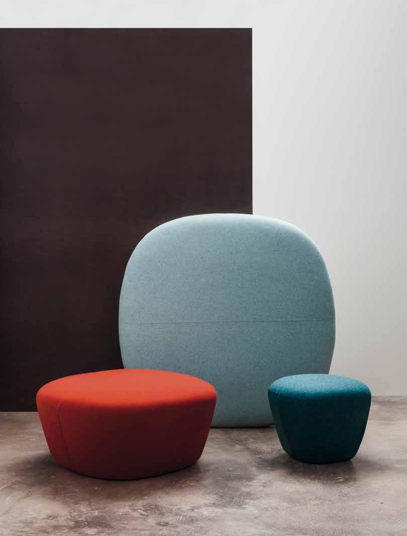 The comfortable, beautiful and resilient Beat functions as either an ottoman or side chair. Beat was designed to be combined to create a cozy and inviting space.