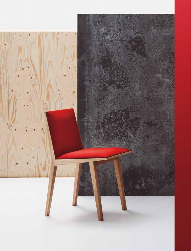 Moody represents the finest quality of wood combined with upholstery. Its discreet and basic lines give it extraordinary versatility to be used in all types of architectural spaces.