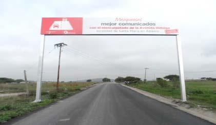 Hidalgo, Ubicada en la localidad de Santa María Apaxco, tramo carretero
