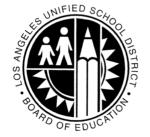 Distrito Escolar Unificado de Los Angeles Regla del Uso Responsable y Aceptable (RAUP) del Sistema de Computación del Distrito Escolar Información para Estudiantes y Padres de Familia Seguridad