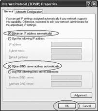 Windows XP En la parte inferior izquierda de su pantalla, diríjase a Inicio (Start) Panel de control (Control Panel) A continuación vaya a Conexiones de red e Internet (Network and Internet