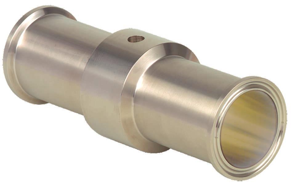 Separador Separador para tubos con conexión estéril Para aplicaciones sanitarias Modelos 981.22, 981.52 y 981.53, conexión clamp Hoja técnica WIKA DS 98.