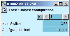 Configuración - continuación Desbloqueo de la configuración de los controladores 1. Ir a Menú de Configuración 2. Seleccionar Bloqueo/Desbloqueo de configuración 3.