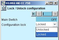 Los cambios en los ajustes de entradas y salidas solo están habilitados cuando el controlador está "desbloqueado".