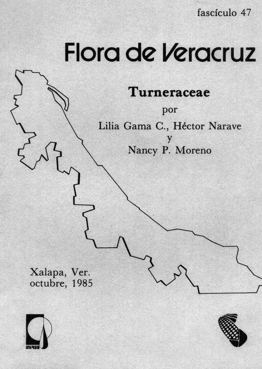 fascículo 47 Flora de Veracruz Turneraceae por Lilia Gama C.
