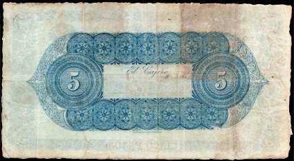Banco de Santander. 5 Pesos. 1.6.1873.