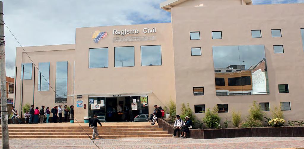 Proyecto 35 Mejoramos la eficiencia y calidad del servicio Ubicación Riobamba Registro Civil en Riobamba Inversión USD 950 mil