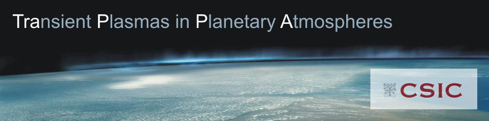 El grupo TRAnsient Plasmas in Planetary Atmospheres del IAA http://www.trappa.iaa.