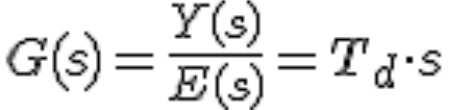 El controlador derivativo se opone a desviaciones de la señal de entrada, con una respuesta que es proporcional a la rapidez con que se producen éstas. Si consideramos que: y(t) = Salida diferencial.