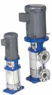 Compatible con Controladores de Velocidad Variable como son: Hydrovar o Aquavar CPC. Flujos hasta 75 GPM, cargas hasta 1,15 ft.