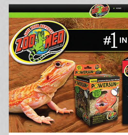 Visite el nuevo y mejorado sitio web del ZOO MED! www.