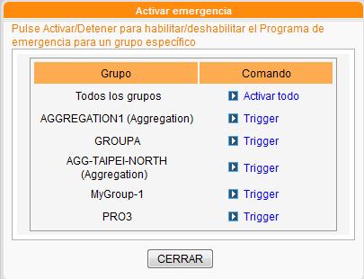 2. En la parte superior del Administrador Web de CMS, puede ver el botón para activar el Programa de emergencia. Haga clic en él. 3.