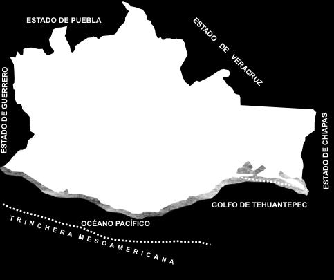 Figura I.3 Fallas en el estado de Oaxaca (ref 12) I.
