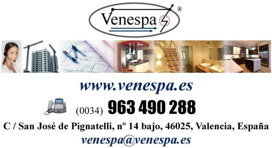 Venespa es una marca comercial nacional inscrita en la Oficina Española de Patentes y Marcas, publicada en el Boletín Oficial de la Propiedad Industrial (B.O.P.I.).
