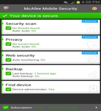 Seguridad McAfee