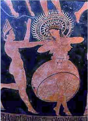 La danza formaba parte importante de la vida de los griegos, que bailaban en sus celebraciones al son de instrumentos como el Aulós y
