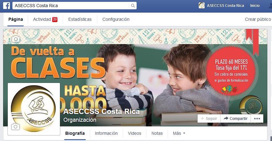 Reglamento de concursos en Facebook ASECCSS Costa Rica.