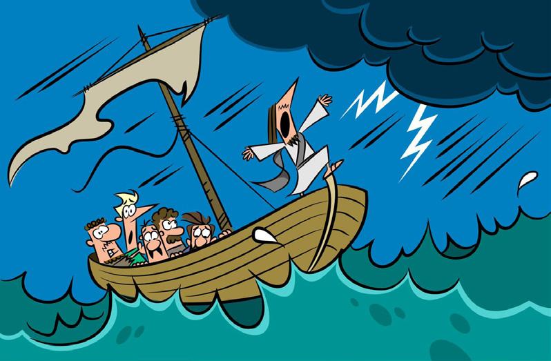 En el evangelio de Marcos, el propio Marcos cuenta el siguiente relato. Un día, Jesús y Sus discípulos se encontraban atravesando el Mar de Galilea en una barca.