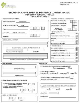 Encuesta Anual para el Desarrollo La Encuesta Anual para el Desarrollo del Municipio de León, 2013, se