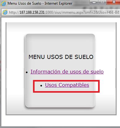 Usos compatibles: