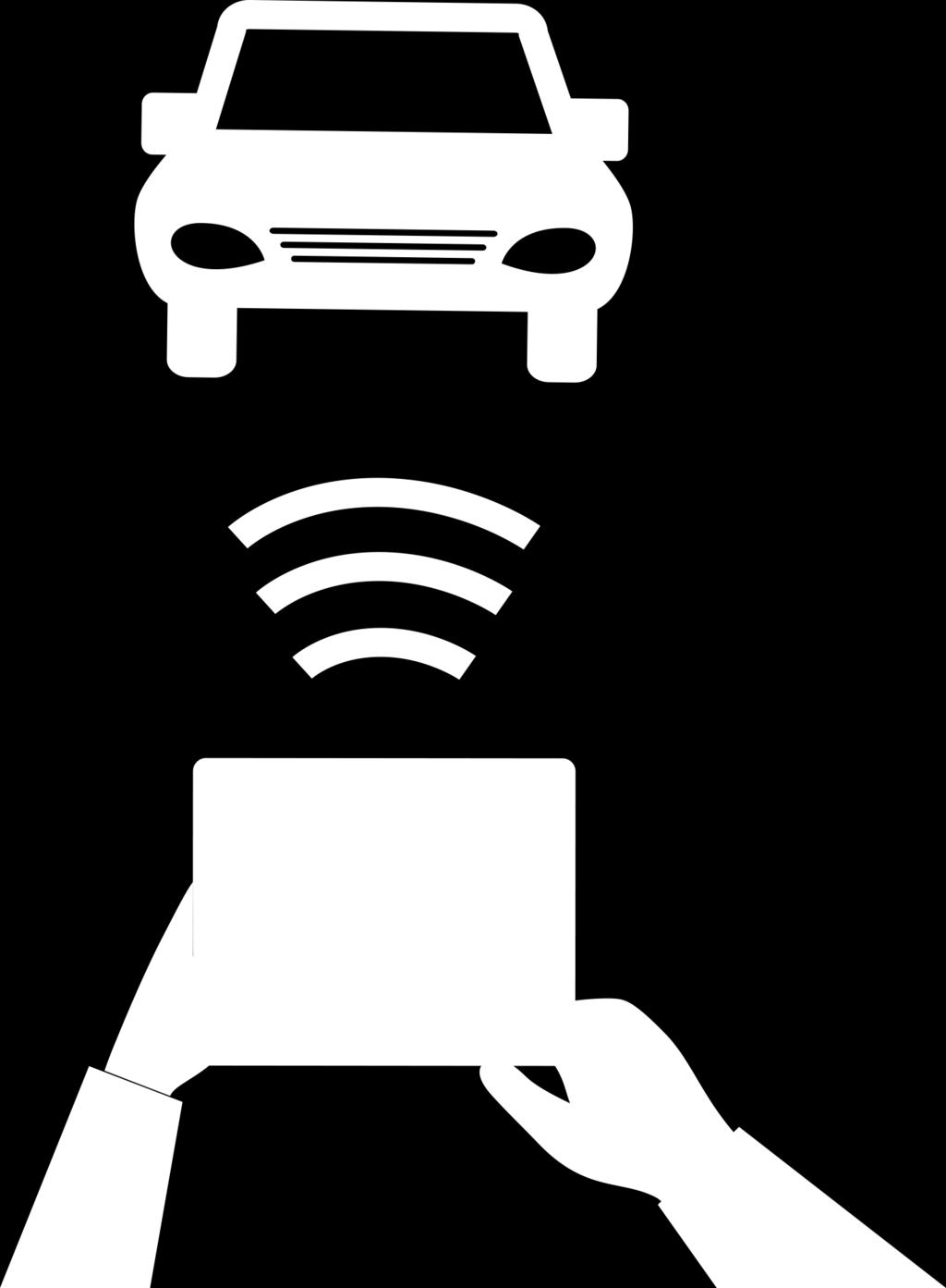 inteligentes o Tablets, conectados al auto vía el puerto USB, Bluetooth o Wi-Fi. También es posible a través de dispositivos que se conectan al puerto de diagnóstico del auto (OBD-II port).