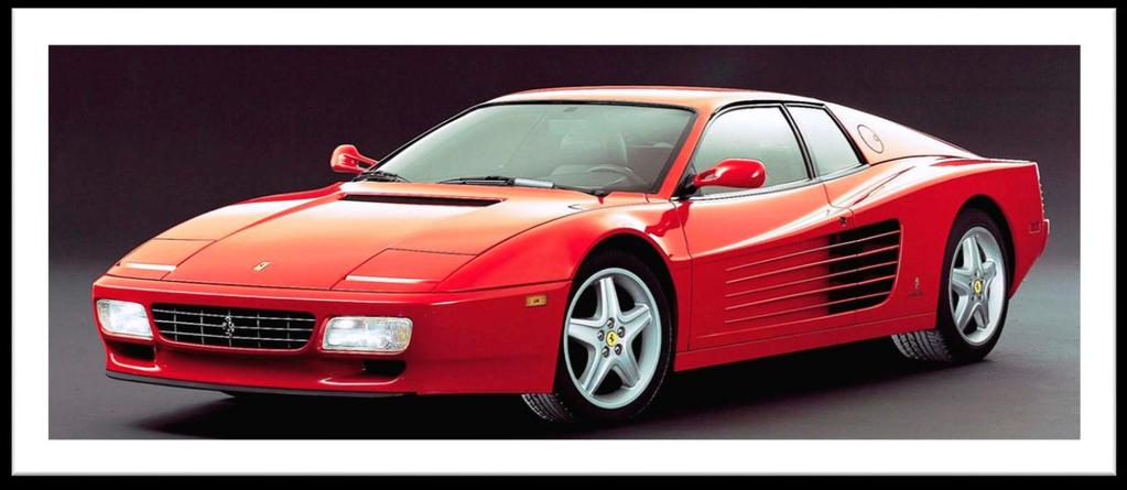 5. FERRARI TESTAROSSA Tradición y vanguardia 1984-1991 Diseñador: Pininfarina Posiblemente ninguna otra marca del mundo del automovilismo sea tan famosa y admirada como Ferrari, pero lo cierto que
