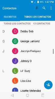 Búsqueda Aviso: Guardando los contactos en su cuenta de Google facilita el almacenamiento y sincronización de múltiples entradas a través de diferentes tabletas y teléfonos.